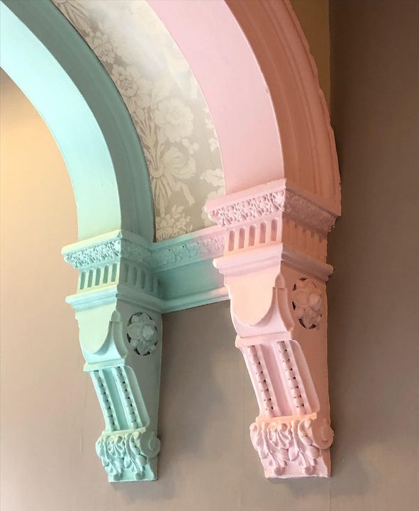 picture of Arch-Plaster-Molding-Architecture-Pink-Wall-Room-Material property-Column-1703319313162547