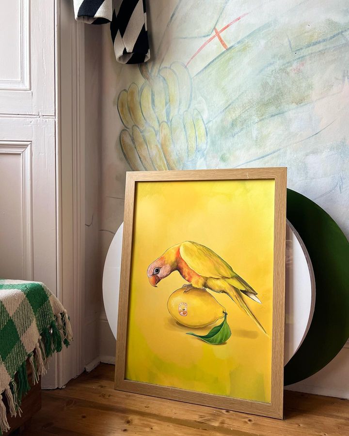 picture of Bird-Paint-Wood-Interior design-Door-Art-Wall-Painting-Beak-605675658237366