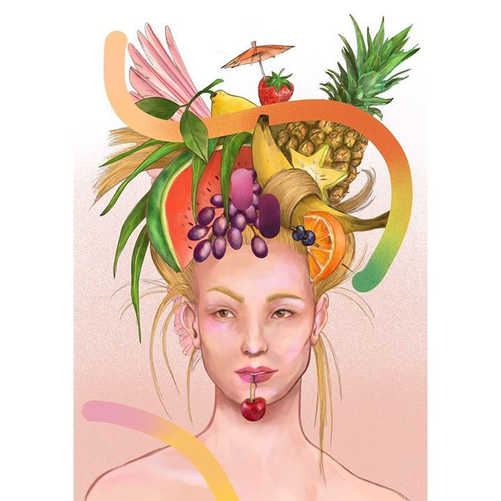 picture of Face-Head-Illustration-Headpiece-Hair accessory-Fashion illustration-Headgear-Art-Eyelash-1552817891546024