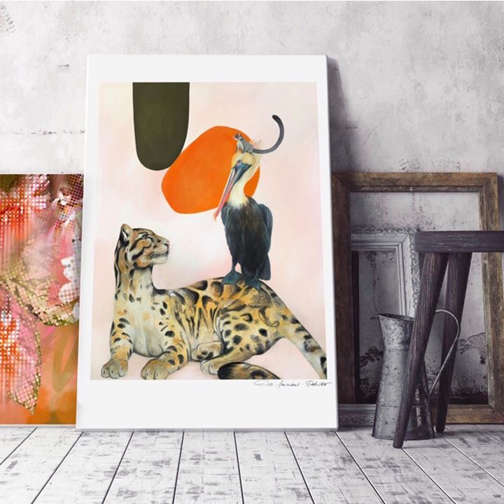 picture of Felidae-Cat-Watercolor paint-Room-Font-Modern art-Art-Furniture-Carnivore-1643999192427893