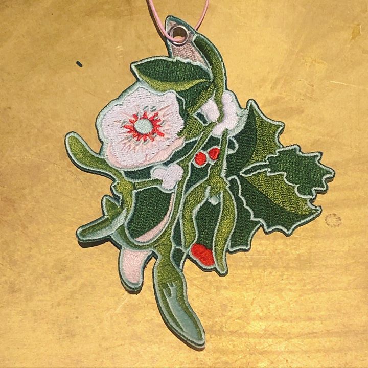 picture of Holly-Illustration-Plant-Christmas ornament-Ornament-Flower-Art---1411660425661772