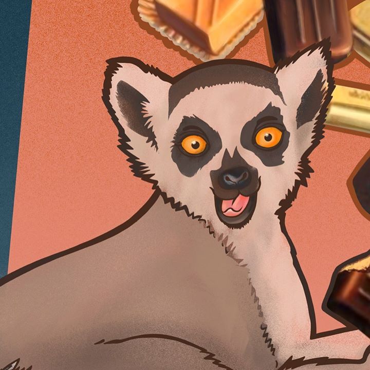 picture of Lemur-Head-Cartoon-Illustration-Fictional character-Animated cartoon-Drawing-Art-Primate-1559166184244528