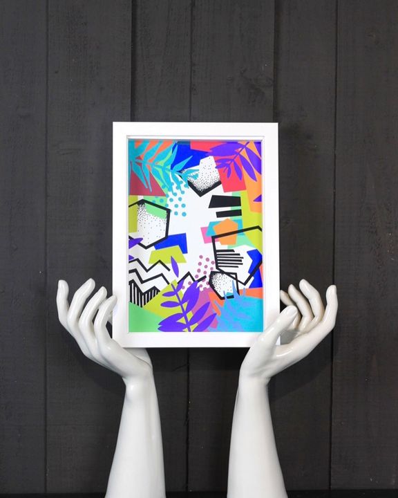 picture of Modern art-Art-Hand-Design-Graphic design-Visual arts-Illustration-Acrylic paint-Picture frame-1691268547700957