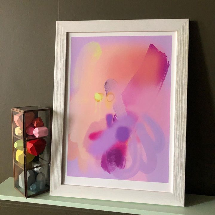 picture of Paint-Art-Art paint-Pink-Violet-Magenta-Rectangle-Painting-Picture frame-452365820235018