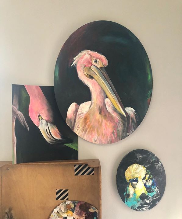 picture of Pelican-Bird-Pelecaniformes-White Pelican-Illustration-Watercolor paint-Seabird-Room-Art-1195324867295330