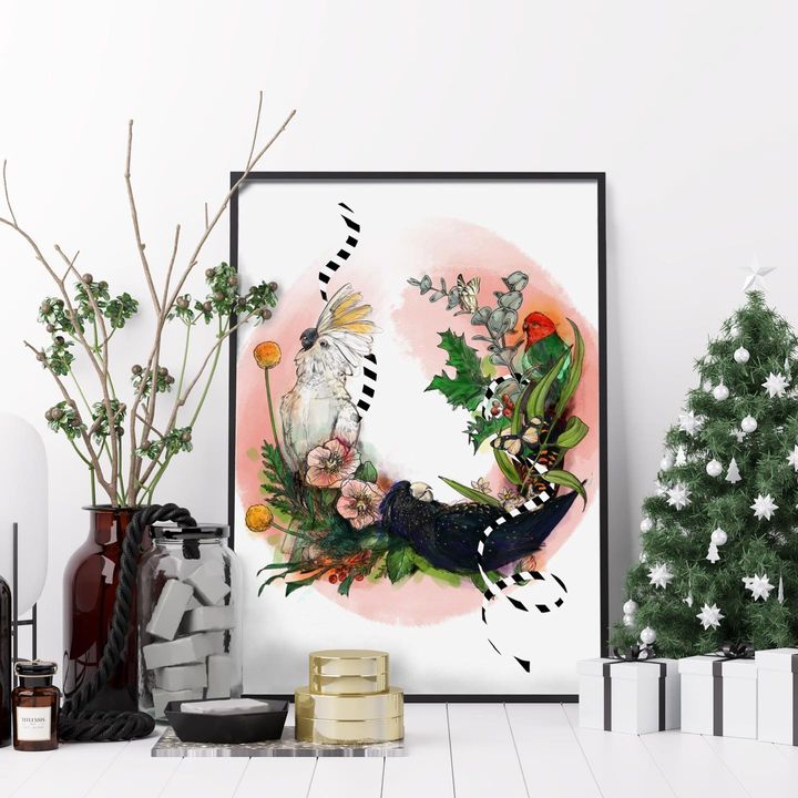 picture of Plant-Flower-Christmas tree-Branch-Twig-Rectangle-Interior design-Creative arts-Art-2097545563739918