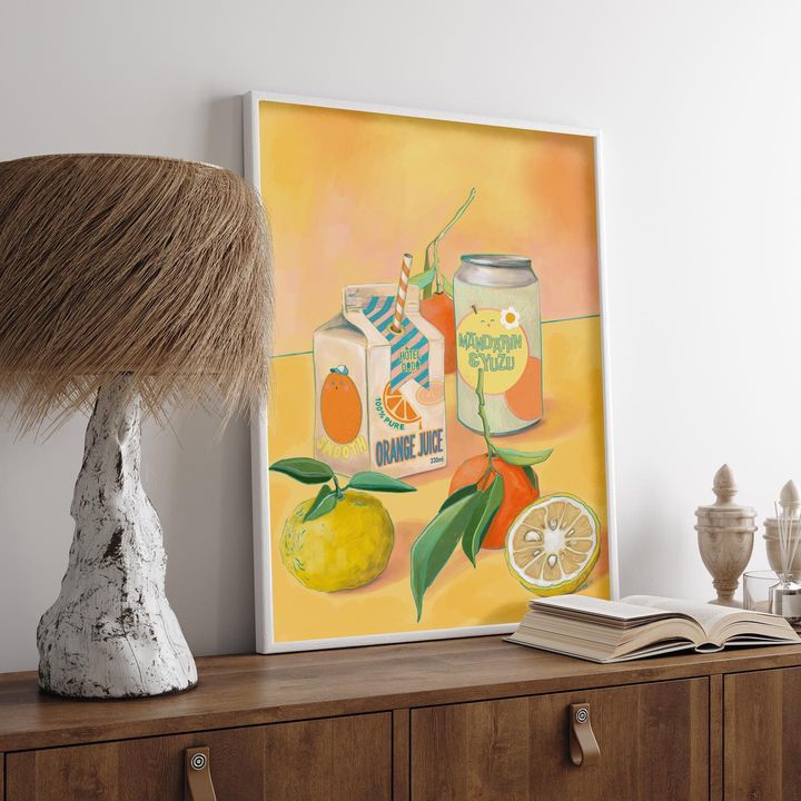 picture of Plant-Interior design-Wood-Art-Table-Wall-Orange-Rectangle-Citrus-832688742202722