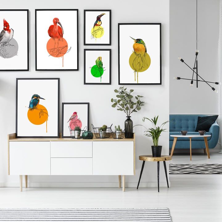 picture of Wall sticker-Room-Furniture-Table-Bird-Interior design-Plant-Art--1606673136160499